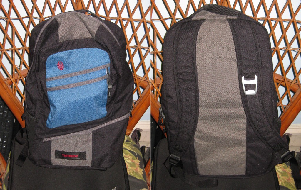 Outside Front and Back of Timbuk2 Shotwell