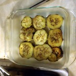 Eggplant in the pan