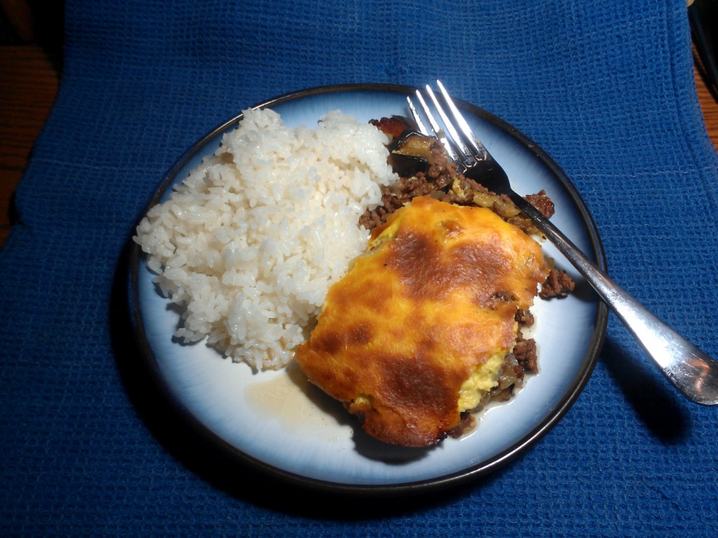 Plated Moussaka