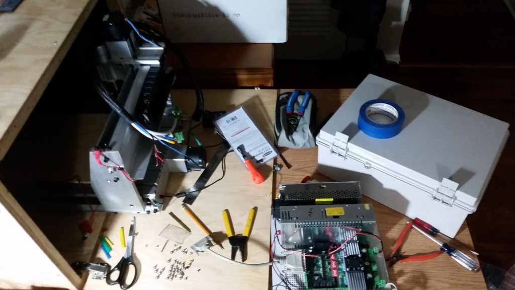 Building out the electronics cabinet